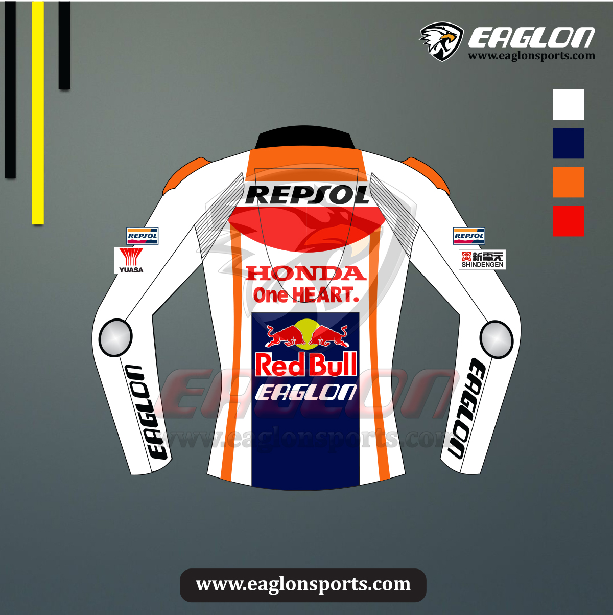 Dani Pedrosa Honda Repsol Leather Jacket