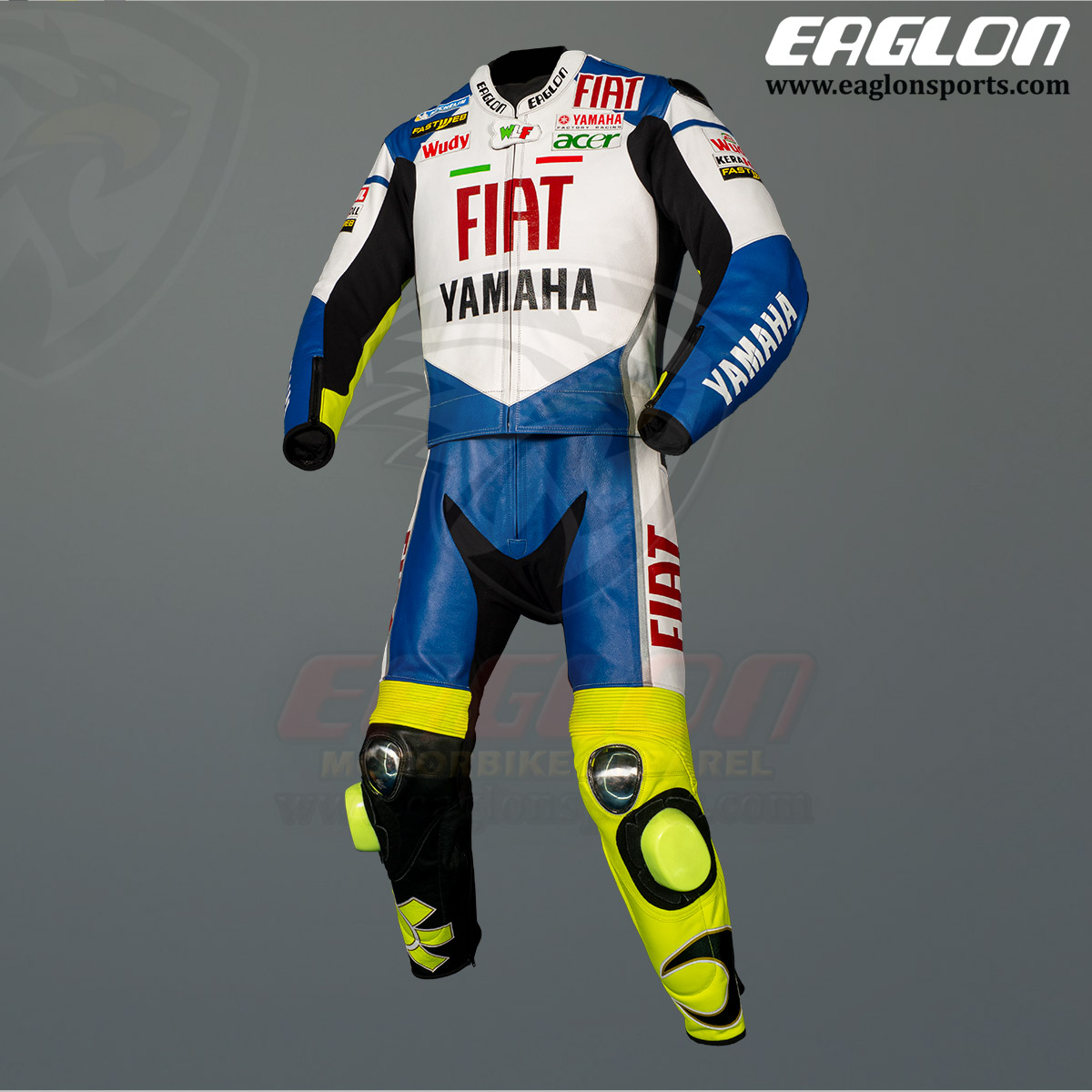 Valentino Rossi Fiat Yamaha MotoGP 2009 Leather Race Suit