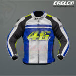 Valentino Rossi-White-D2-Dainese-VR46-Leather-Jacket