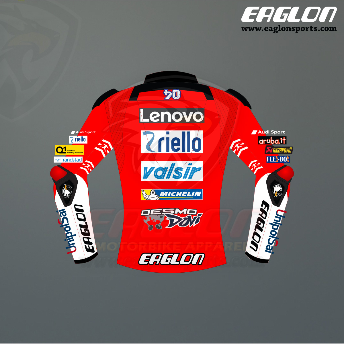 Andrea Dovizioso Ducati MotoGP 2020 Leather Jacket