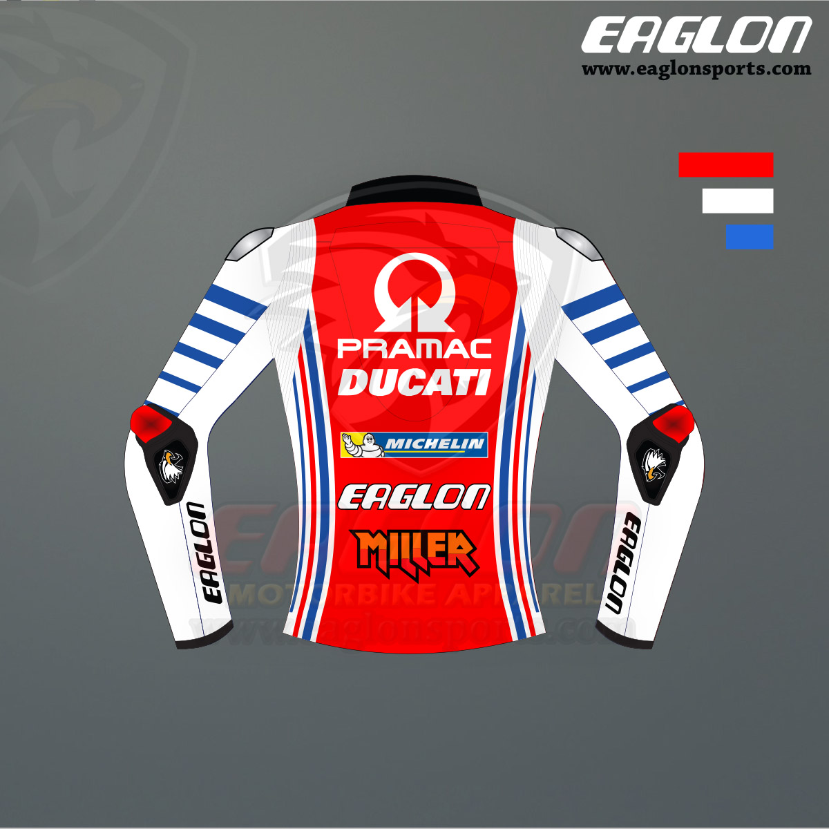Jack Miller Ducati Paramac MotoGP 2020 Leather Race Jacket