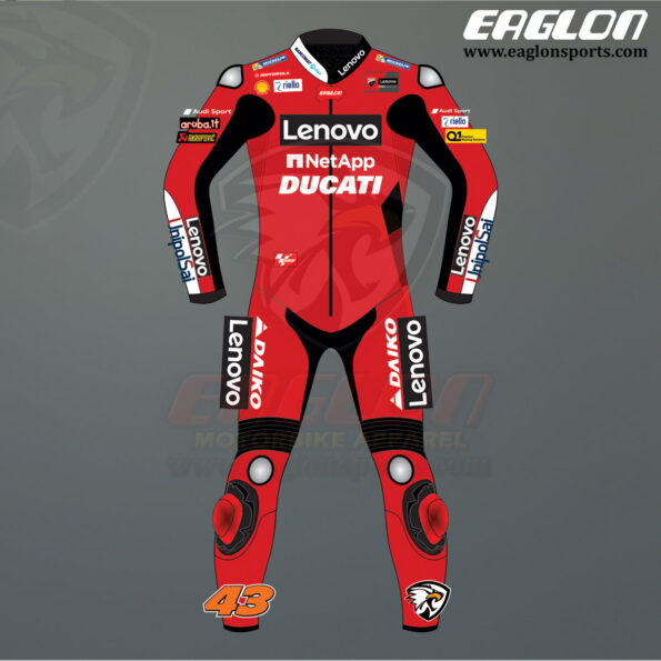 Jack Miller Ducati MotoGP 2021 Leather Riding Suit - Eaglon