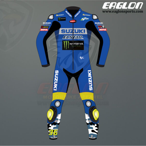 Joan Mir Suzuki Ecstar MotoGP 2021 Leather Riding Suit - Eaglon Sports