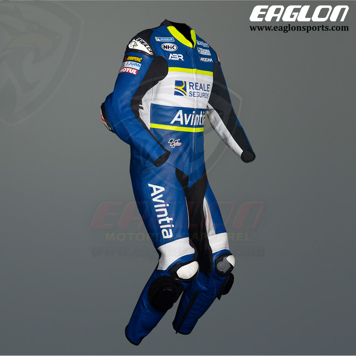 Karel Abraham Avintia MotoGP 2021 Leather Race Suit Front