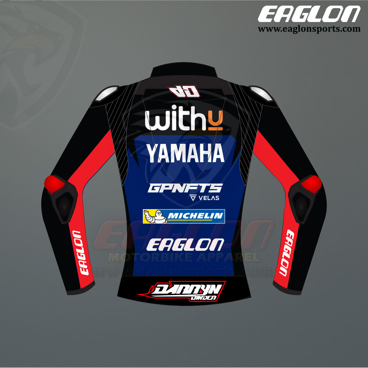Darryn-Binder-Yamaha-WithU-MotoGP-2022-Leather-Race-Jacket