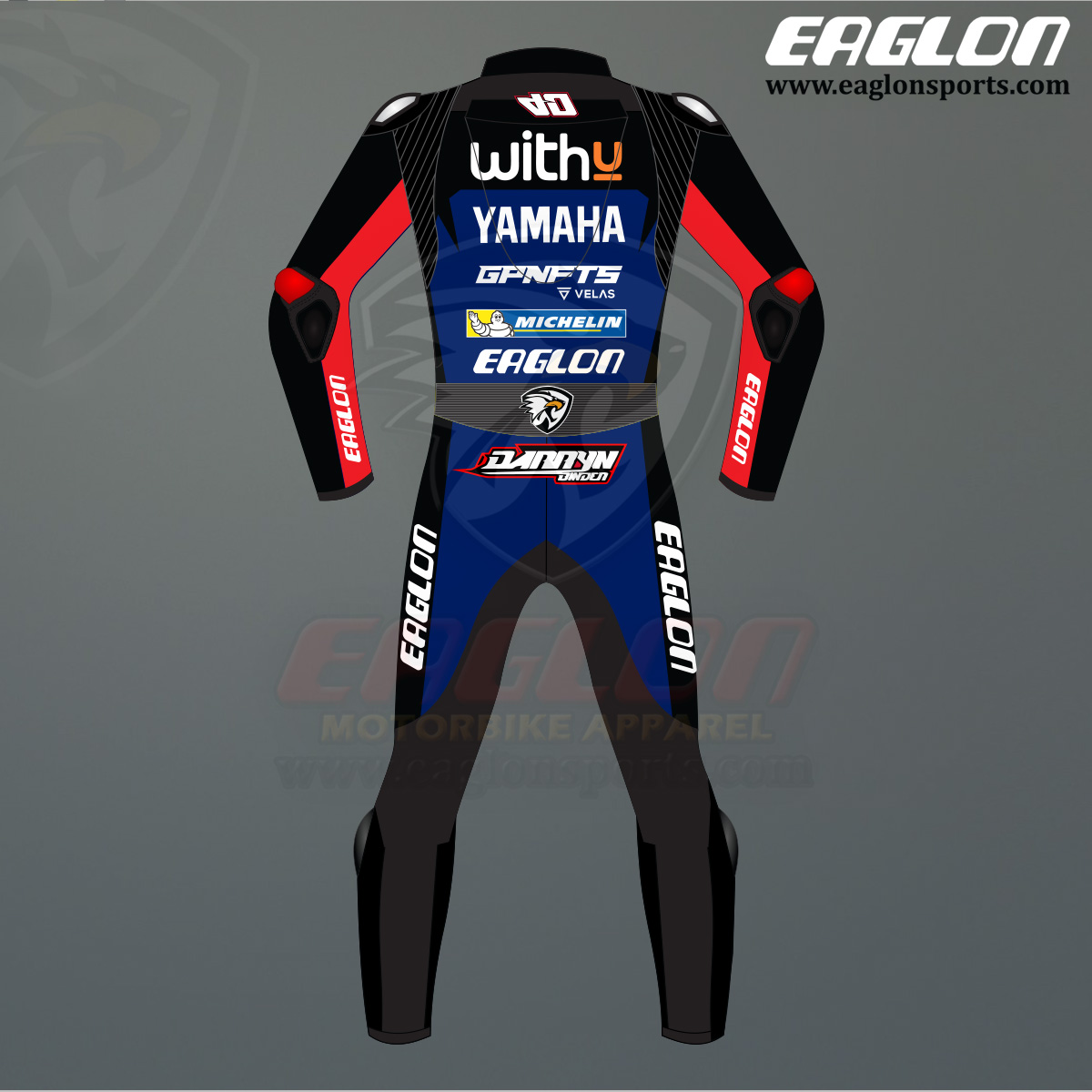 Darryn-Binder-Yamaha-WithU-MotoGP-2022-Leather-Race-Suit